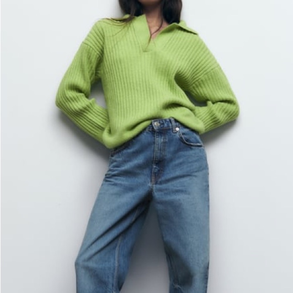 ZARA Ribbed Knit Sweater